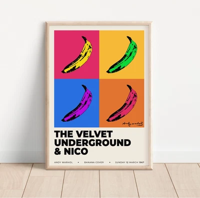 £9.99 • Buy Andy Warhol Velvet Underground Print - Modern Wall Art, Art Decor, Gallery Art,