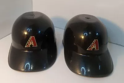 MLB Arizona Diamondbacks Batting Helmet Black  “A” Logo Souvenir Lot Of 2. • $14.47