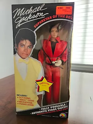 Michael Jackson Doll Superstars Of 80's Thriller Outfit 12  Action Figure 1984  • $100