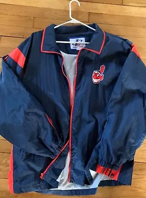 Vintage Cleveland Indians Chief Wahoo Logo 7 Full Zip Jacket XL • $25