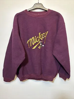 Vintage Disney Sweatshirt Mickey Mouse Medium Purple • £8.99