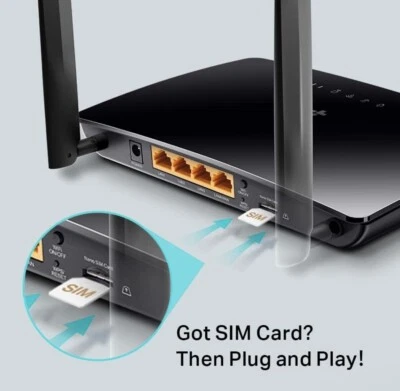£55.99 • Buy TP-Link TL-MR6400 300 Mbps 4G Mobile Wi-Fi Router, SIM Slot Unlocked