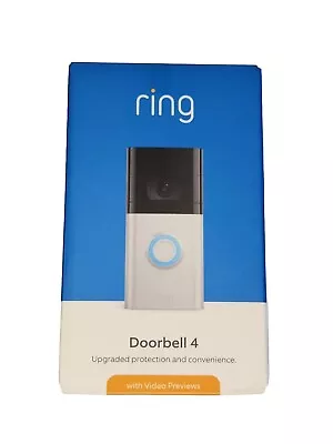 (New-Sealed Box) RING Doorbell 4 - Two Way Talk Live Video Motion Detect Wifi • $220