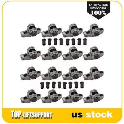 Stainless Steel Roller Rocker Arms 1.5 Ratio 3/8  Studs For Chevy 305 350 400 • $121.33