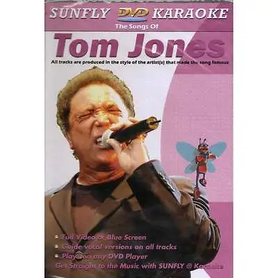 Sunfly Karaoke DVD Tom Jones - Full Video / Blue Options - All Region • £3.99