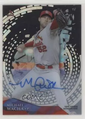 2014 Topps High Tek Charcoal Galactic Diffractor 1/1 Michael Wacha Auto 07d9 • $230.28