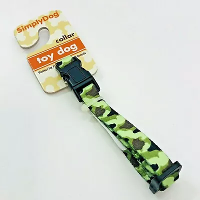 Camo Dog Collar Small Toy Breed Puppy Green Camouflage 6 - 9  XS  • $12.99