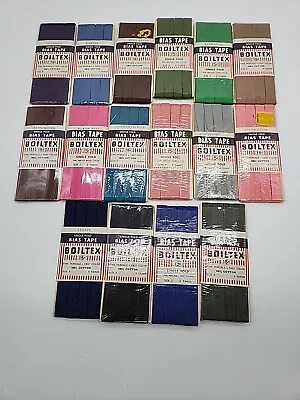 Vintage Bias Tape Boiltex Lot Of 16 Sewing Notions Accessories • $12.99