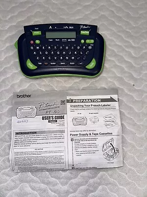 Brother PT-80 P-touch Electronic Handheld Labeling System Tested Working • $21