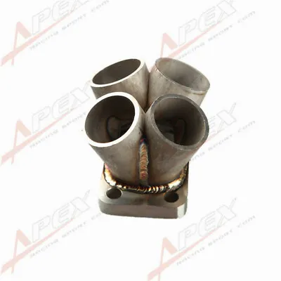  4 Cylinder Manifold Header Merge Collector Stainless Steel T3 T3/T4 Flange • $52.94