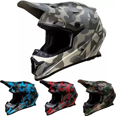 Z1R Mens Snowmobile Motocross Bike Helmets - Rise Camo Dirt DOT Off Road • $83.17