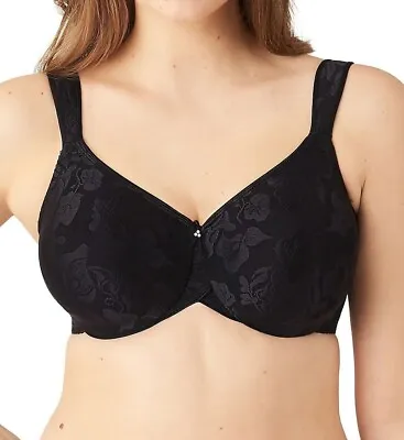 Wacoal BLACK Awareness Full Figure Seamless Underwire Bra US 34C UK 34C • $42.25