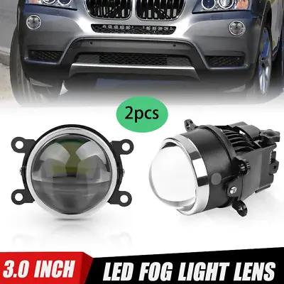 2X 3.0  Bi LED Fog Lights Projector Lens Hi-Lo Beam For Ford Focus Fusion Ranger • $100.23