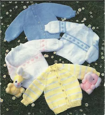 £4.49 • Buy JAROL Double Knitting Pattern Baby Boy & Girl Sweater & Cardigan 41- 56cm