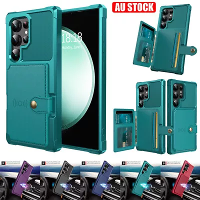 For Samsung S24 Ultra Plus S23 FE S22 S21 S9 Note20 Case Wallet Shockproof Cover • $15.19