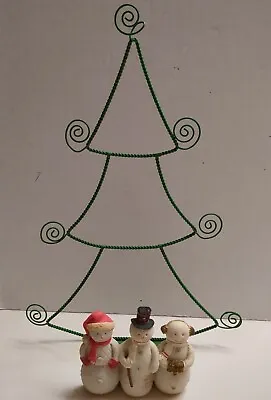 Hallmark Snowman Card Holder Photo Display Christmas Tree Home Decor Metal 12  • $16.70