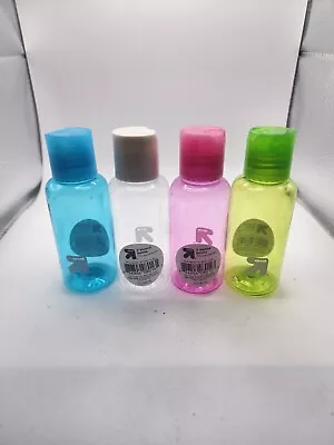 NEW UP & UP 3 OZ Travel Bottles 4 Colors Set Of 4.  TSA APPROVED FREE SHIPPING  • $8.88