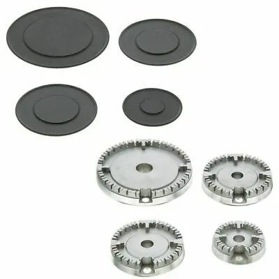 Fits Belling Kenwood Cooker Gas Hob Burner & Flame Cap Small Medium Large Crown • £16.99