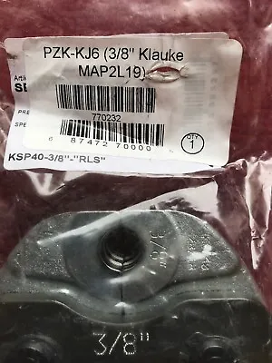 PZK-KJ14  Klauke 7/8 MAP2L19  KLAUKE 7/8” Pressing Jaw • $399