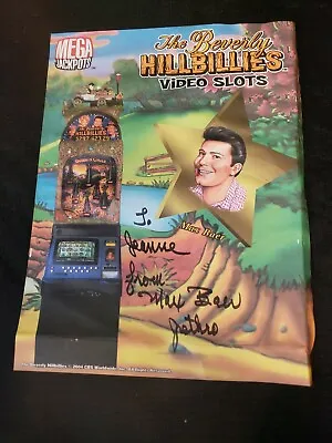 Beverly Hillbillies Max Baer Signed & Inscribed Video Slot Machine Promo Ad '04 • $39.99
