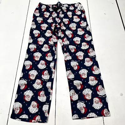 Old Navy Blue Santa Clause Print Maternity Pajama Pants Women's Size Medium • £18.05