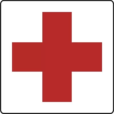 BLEMISHED/IMPERFECT 12 X12  PRINT 2NDS RED CROSS MAGNETIC VEHICLE SIGN SET OF 2 • $33