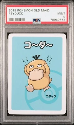 $10 • Buy Pokemon Center Japan Exclusive 2019 Old Maid - PSYDUCK - PSA 9 MINT