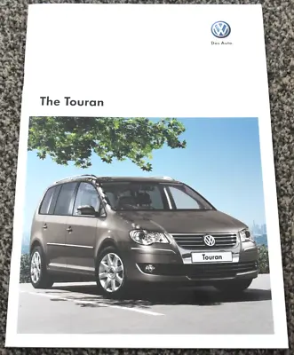 Volkswagen Touran Uk Sales Brochure December 2008 New Old Stock • $11.14