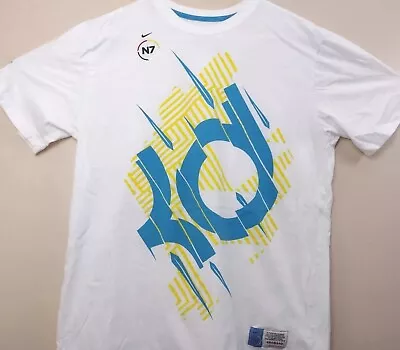 Nike Kevin Durant T-shirt Men's Size Large N7 Sportswear KD Blue Yellow Shirt • $14.99