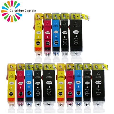 15 Ink Cartridges For Canon IP4200 IP4300 IP5200R IP5300 IP7600 MP610 MP800 • £15.59