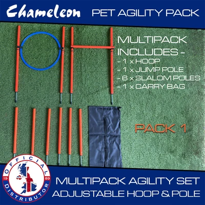 £31.45 • Buy Outdoor Dog Pet Agility JUMP Training Equipment Backyard Starter Course Set