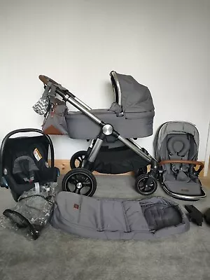 Mamas & Papas Ocarro Travel System In Fossil Grey • £500