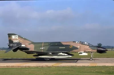 Original Colour Slide USAF F-4D Phantom 66-7610 81st TFW RAF Bentwaters July 78. • £5