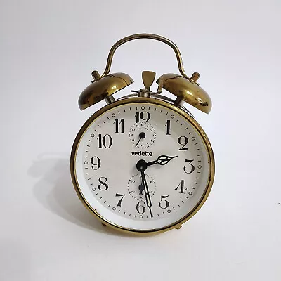 Vedette Alarm Clock Vintage Germany Mechanical • $59