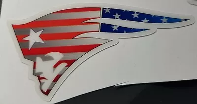 New England Patriots Full Size Football Helmet Decals Set  Flag Design • $14.75