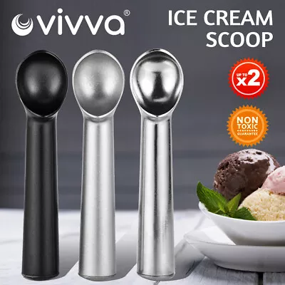 Anti-Freeze Ice Cream Scoop Non Stick Professional Polished Aluminium Spoon • $9.99