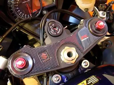 Suzuki  K5 K6  GSX-R1000  Carbon-Look Triple Clamp Protector Pad 2005 2006 GSXR • $17.99