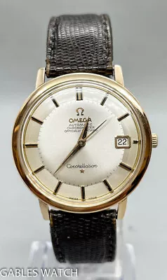 Omega Constellation 168.3004 Vintage Rose Gold Pie Pan Dial 35mm Automatic Watch • $2000