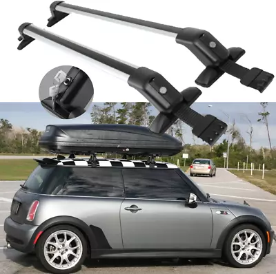 43.3  Top Roof Rack Cross Bars Luggage Carrier W/Lock For Mini Cooper 2009-2023 • $135.14