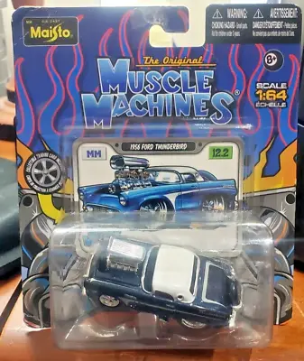 1956 Ford Thunderbird Older One 2012 Maisto Muscle Machines Diecast 1:64 • $15.95