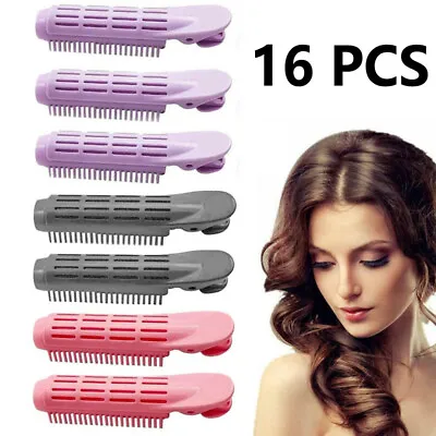 £6.69 • Buy 8/16pcs Volumizing Hair Clip Curler Instant Hair Styling Roller Wave Fluffy Tool