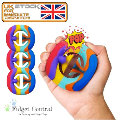£2.75 • Buy Snapperz Fidget Sensory Toy School Squeeze Grab Snap Popper Stress Relief UK SEN