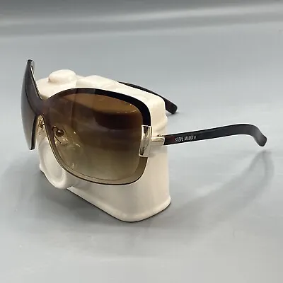 $19.94 • Buy Steve Madden Sunglasses Womens WS1219 Brown Shades Oversize Wrap Tint Eye Frames