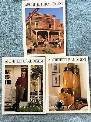 Architectural Digest Magazine Vintage Lot June July August 1993 • $15.99