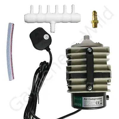 ACO318 AC60 HAILEA AIR PUMP 60L/min Piston Compressor Hydroponic Koi Fish Pond • £34.11