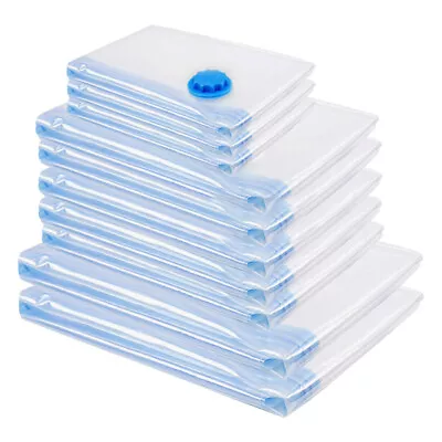 $5.59 • Buy 10/12/20 Pcs Vacuum Seal Storage Bags Travel Space Saver Organizer Large Jumbo