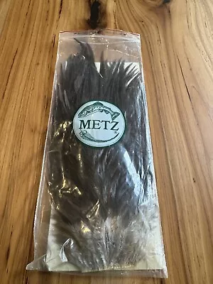 Vintage Metz #1 Chocolate  Dun Saddle Hackle • $50