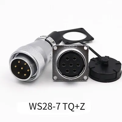 WS28 2-26Pin Waterproof Aviation Connector Plug & Square Socket - Select Pin • £54.78