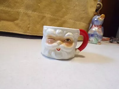 Vintage Made In Japan Winking Santa Small Cup • $18.50