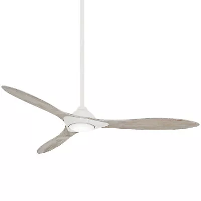 Minka Aire Sleek LED 60  Smart Ceiling Fan With Remote Control Flat White • $349.95